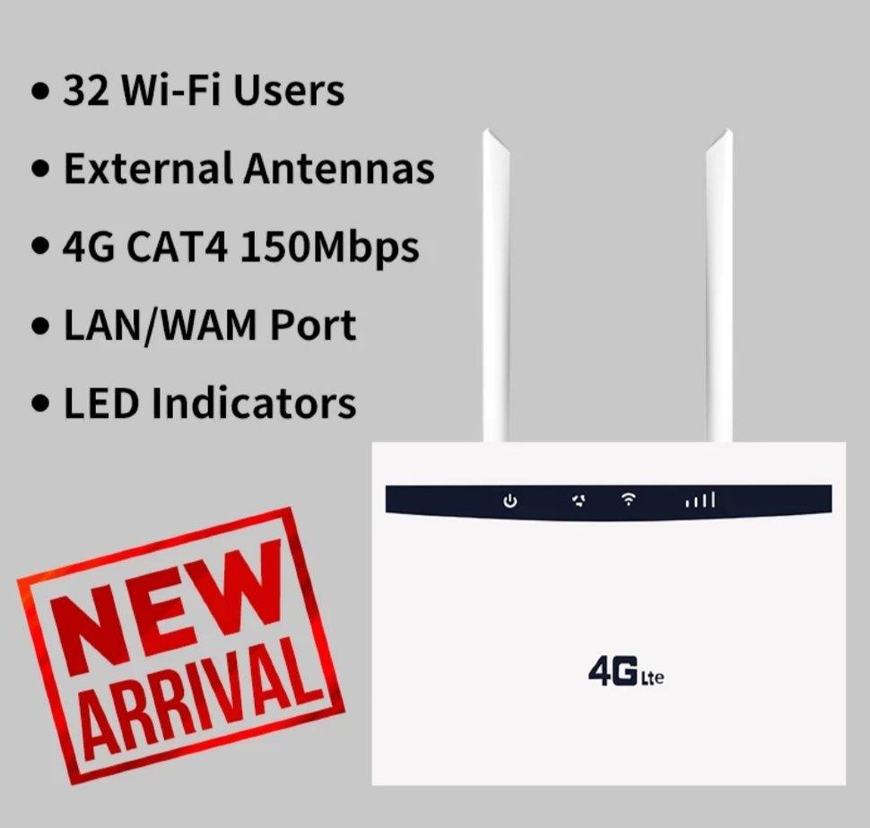 4G WIFI LAN умный роутер с поддержкой 4G сим карт и тремя Ethernet портами, HUAWEI CP101 - фото 5 - id-p79108465