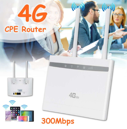 4G WIFI LAN умный роутер с поддержкой 4G сим карт и тремя Ethernet портами, HUAWEI CP101 - фото 1 - id-p79108465