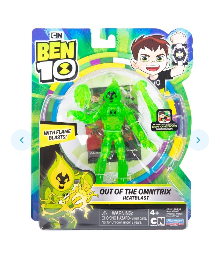 Ben 10 Фигурка 12.5 см, Человек-огонь из Омнитрикс