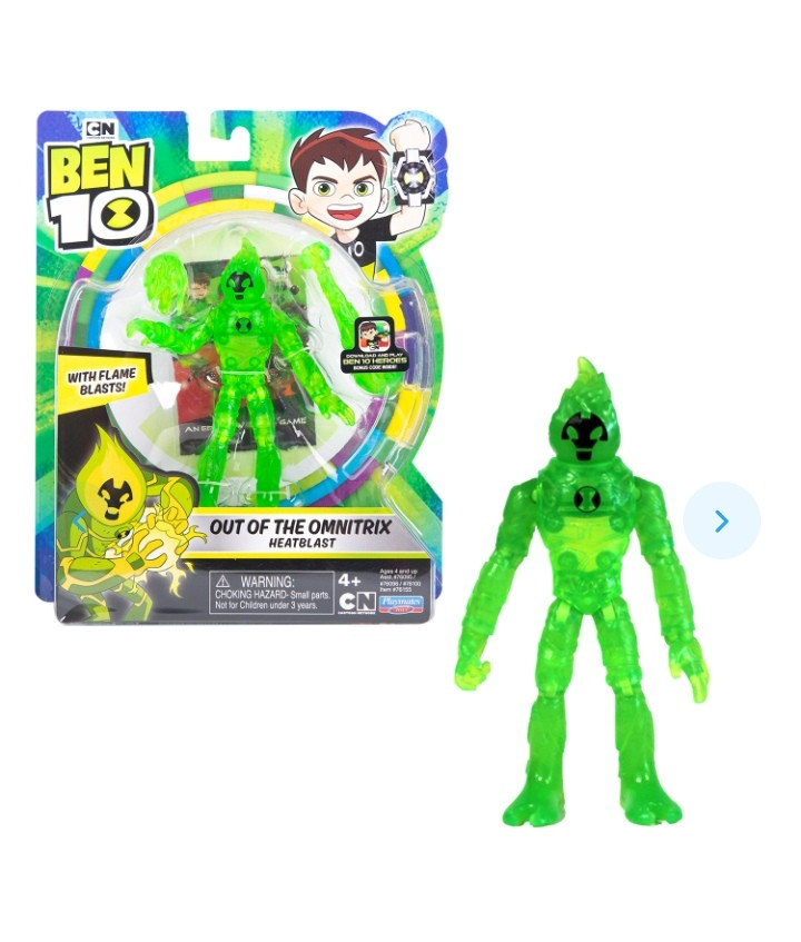 Ben 10 Фигурка 12.5 см, Человек-огонь из Омнитрикс
