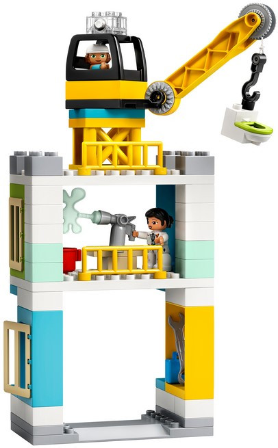 10933 Lego Duplo Башенный кран на стройке, Лего Дупло (уценка -30%) - фото 5 - id-p77989021