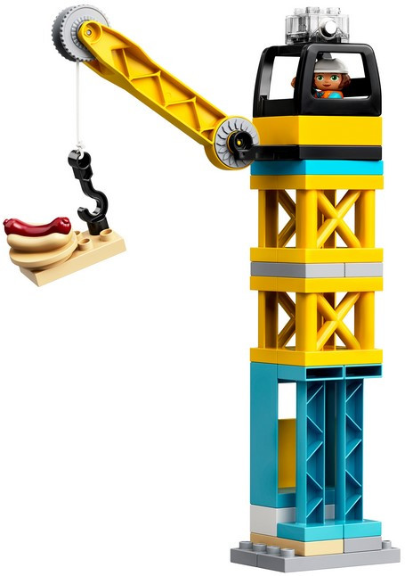 10933 Lego Duplo Башенный кран на стройке, Лего Дупло (уценка -50%) - фото 4 - id-p77989020