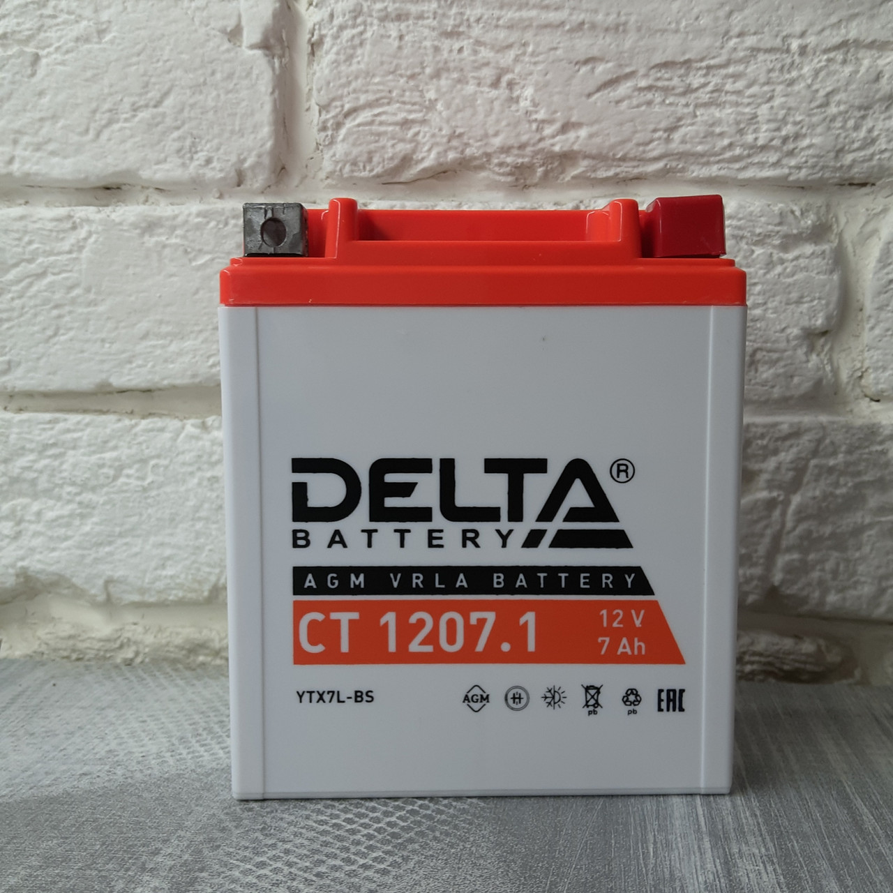 Аккумулятор Delta CT 1207.1 (12V / 7Ah) [YTX7L-BS] - фото 1 - id-p75927551
