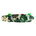 Скейтборд классика "Цветочный камуфляж" (Пенни борд ) 22,5" (деревянная дека / зеленые колеса /, фото 3