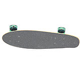 Скейтборд классика "Черный наждак" (Пенни борд ) 22,5" (деревянная дека / голубые колеса /, фото 2