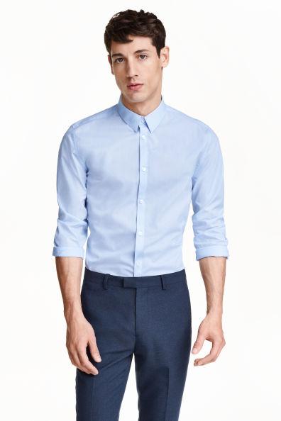 H&M Мужская рубашка с длинным рукавом