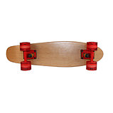Скейтборд классика "наждак мультиколор" (Пенни борд ) 22,5" (деревянная дека / красные колеса /, фото 3