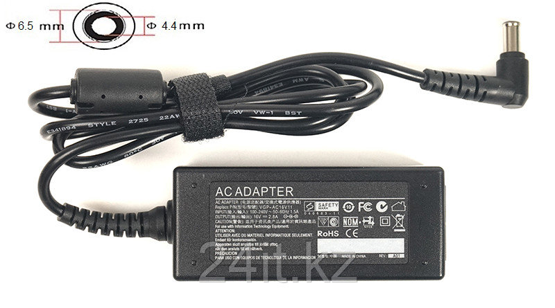 Блок питания для ноутбуков PowerPlant SAMSUNG 220V, 16V 45W 2.8A (6.5*4.4)