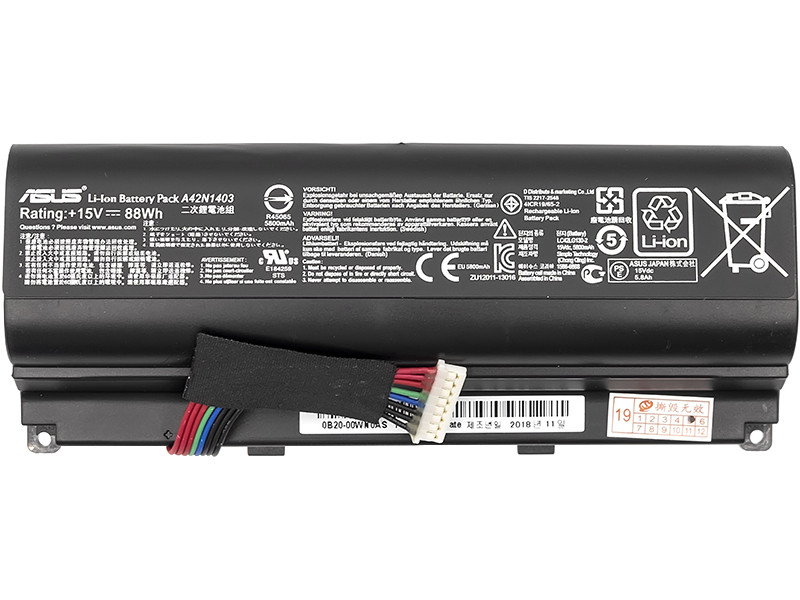 Аккумулятор для ноутбуков ASUS ROG G751 (A42N1403) 15V 88Wh (original)