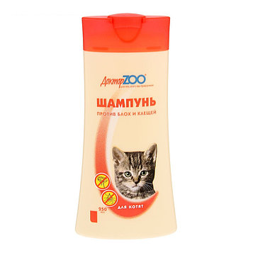 Доктор ZOO Шампунь для котят против блох и клещей