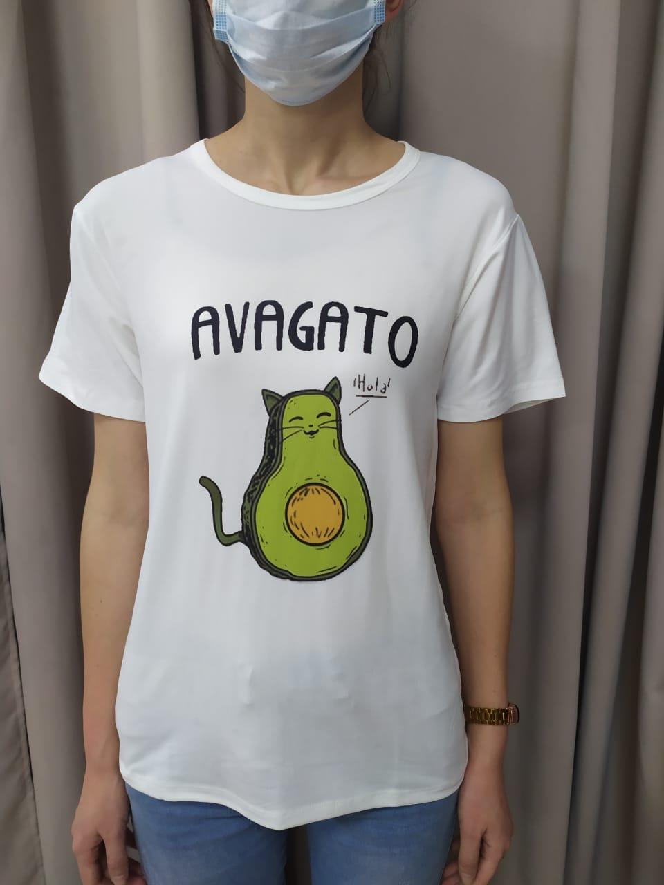 Женская футболка авокадо