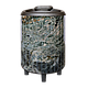 Печь банная чугунная "Атмосфера" в ламелях из натурального камня "Жадеит" перенесенный рисунок до 22 м, фото 2