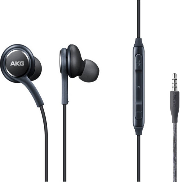 Наушники проводные с микрофоном SAMSUNG AKG Black (пластиковая упаковка)