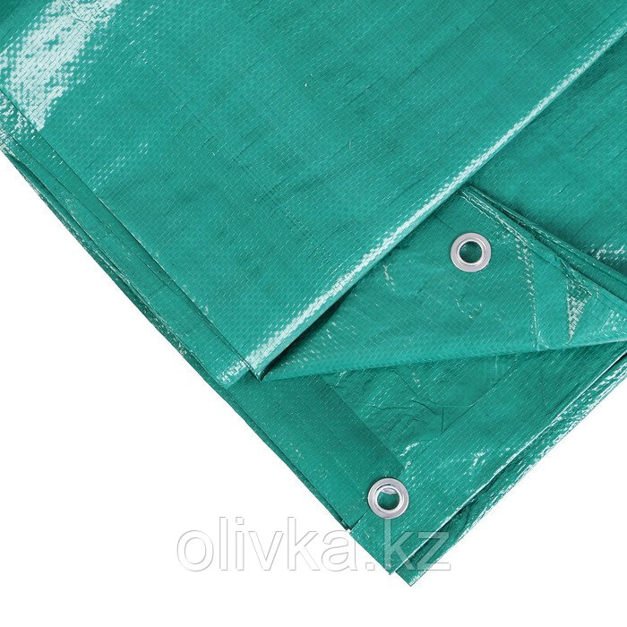 Тент защитный, 12 × 10 м, плотность 90 г/м², зелёный