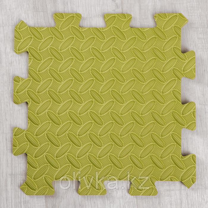 Развивающий коврик-пазл «Зелёный» 30х30х1 см