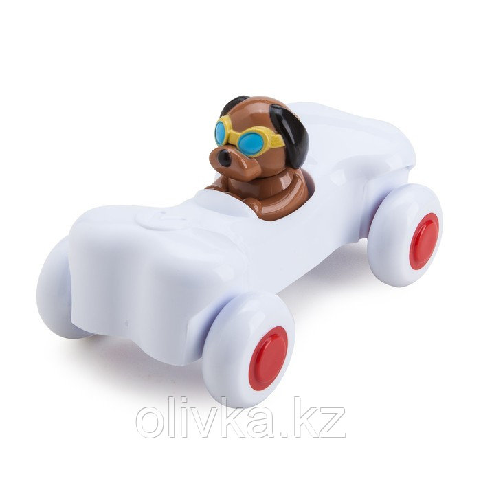 Игрушка «Машинка-косточка», с собачкой, 14 см