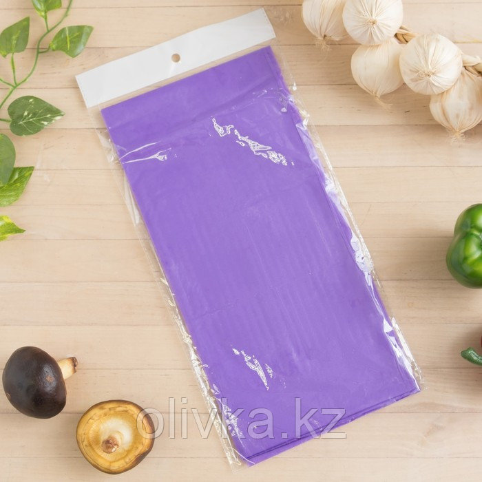 Скатерть для дачи Хозяюшка Радуга, цвет фиолетовый 137×274 см