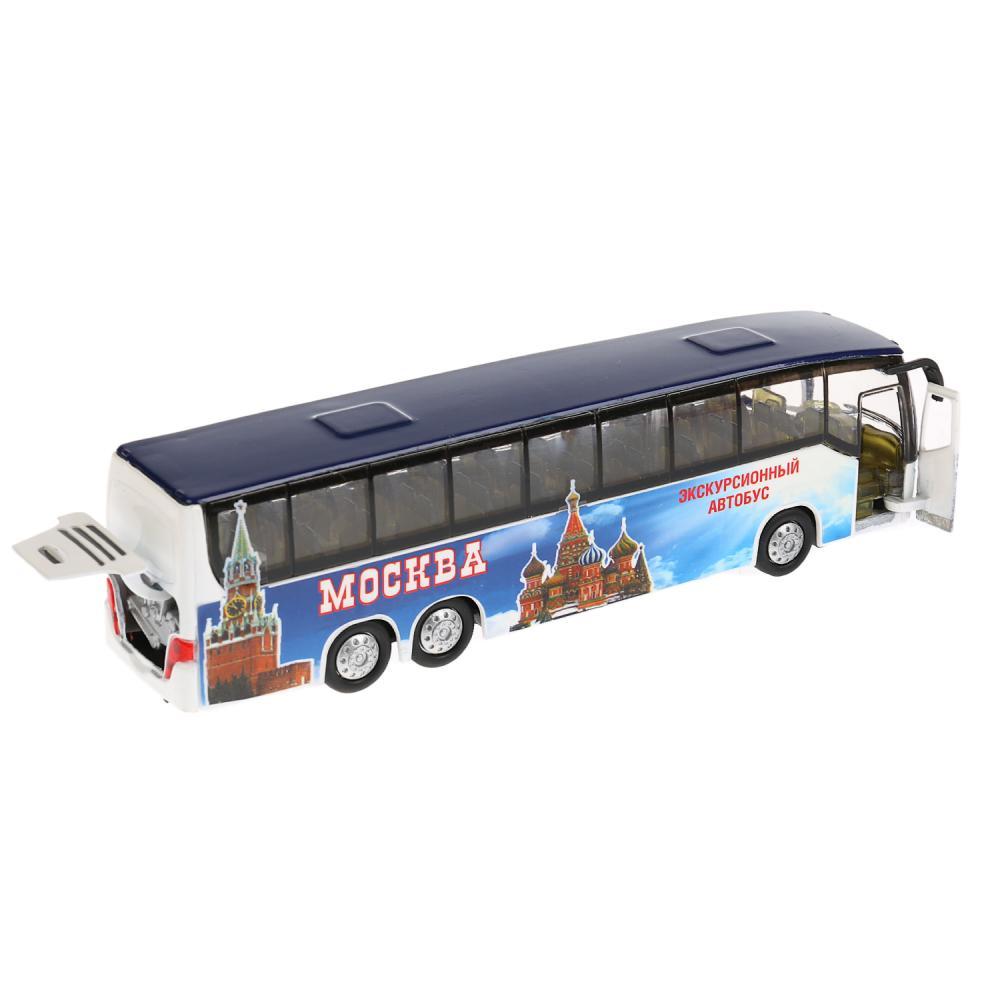 ТехноПарк Металлическая модель Экскурсионный автобус "Москва", 15 см - фото 3 - id-p79192088