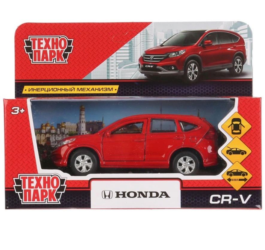 ТехноПарк Металлическая модель Honda CR-V, Красный, 12 см - фото 1 - id-p79192102