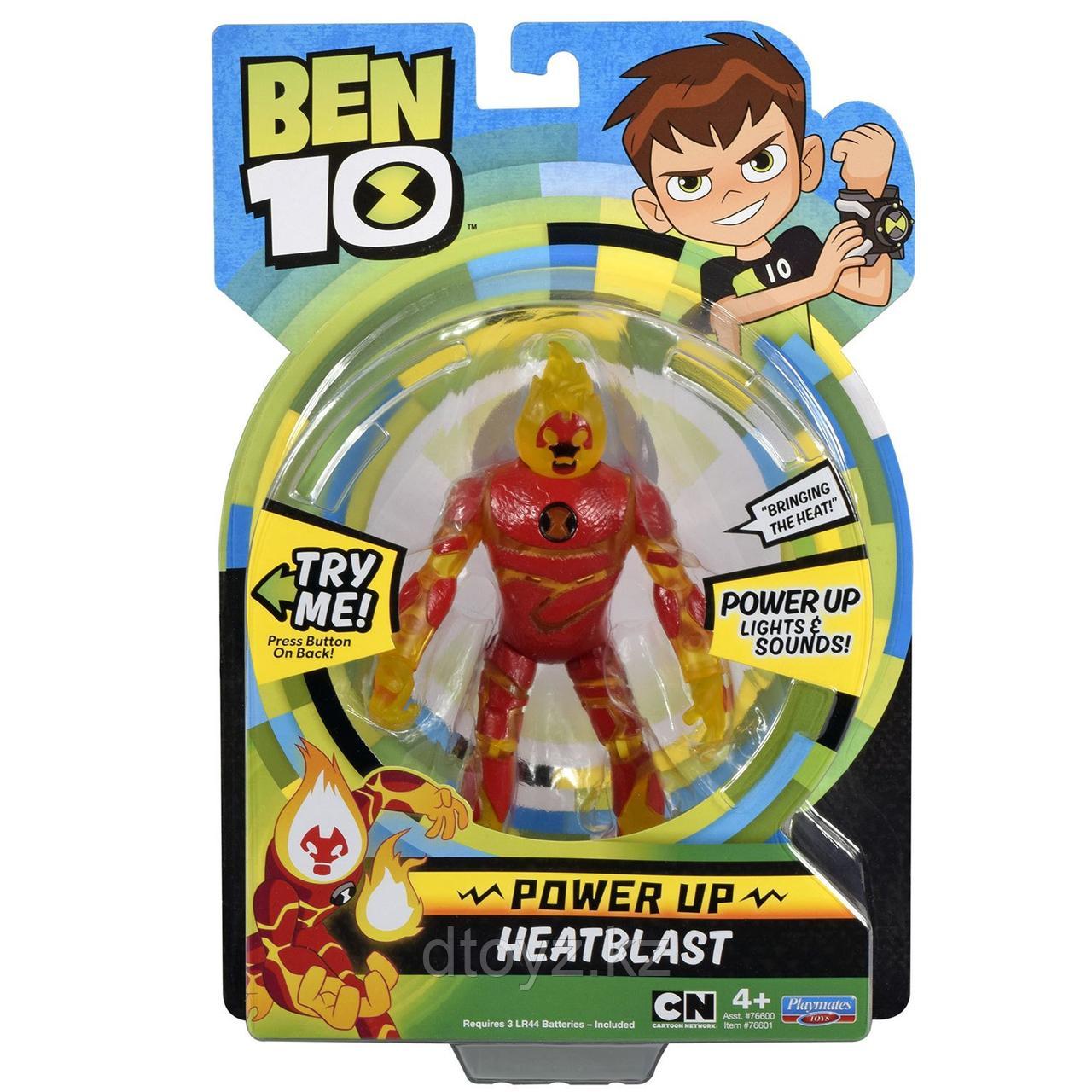 Фигурка Ben10 Человек-огонь 16см (свет звук) - фото 1 - id-p79192114