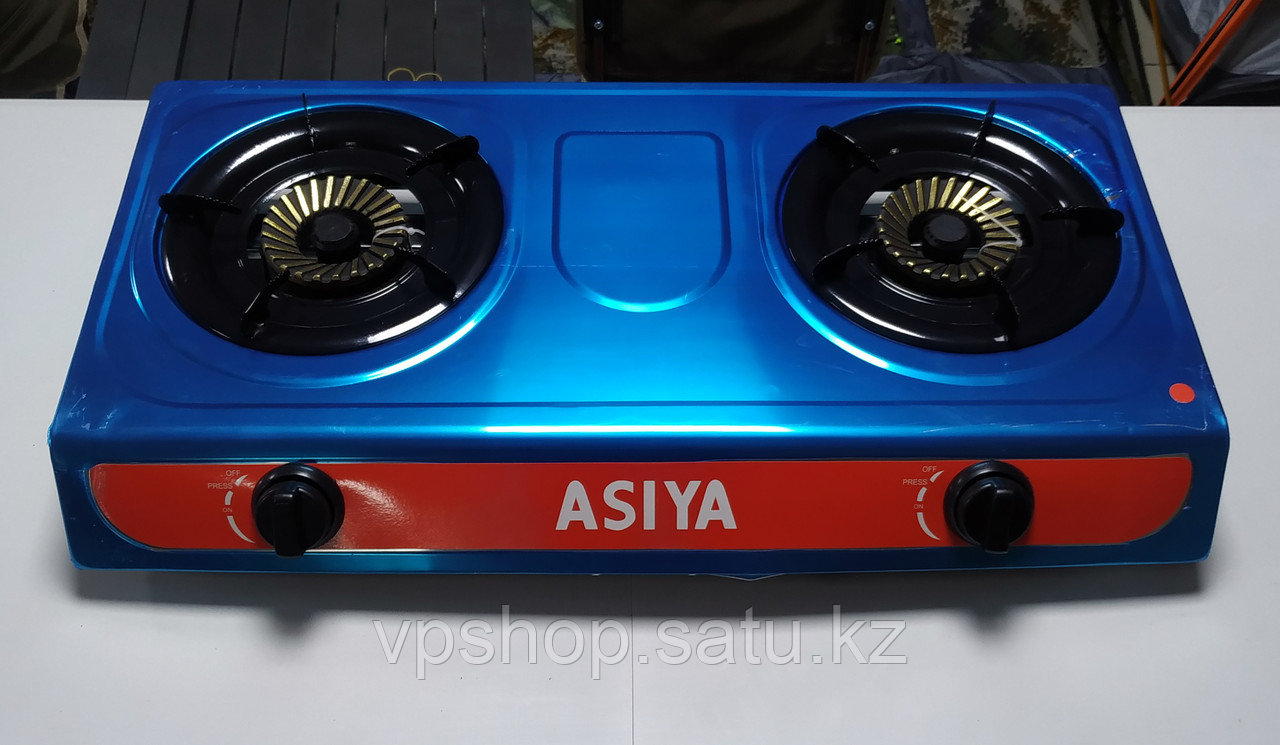 Газовая плитка на 2 конфорки Asiya для дома и отдыха на природе