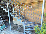 Лестница железная с просеченного листа, фото 5