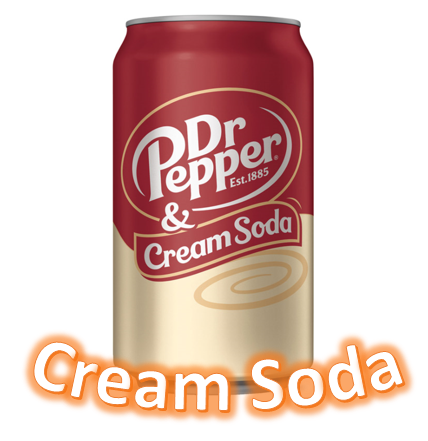Dr.Pepper Cream Soda Крем Сода 355ml США (12шт-упак)