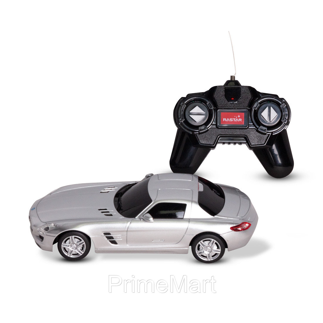 Радиоуправляемая машина, RASTAR, 40100S, 1:24, Mercedes-Benz SLS AMG, Пластик, 40 MHz, Серебристая