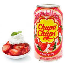 Напиток Chupa Chups КЛУБНИКА со сливками 0,345л Корея