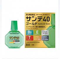 Капли для глаз Sante 40 Gold, ИС 3, 12 мл