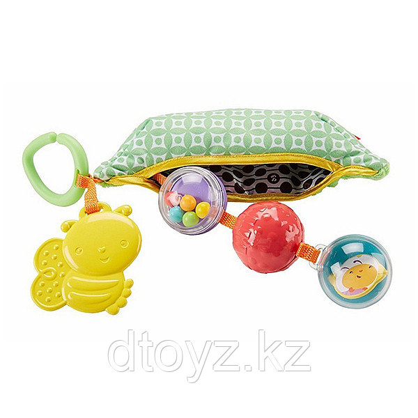 Fisher Price Мягкая игрушка с погремушками и прорезывателем "Горошек" DRD79 - фото 2 - id-p79215161