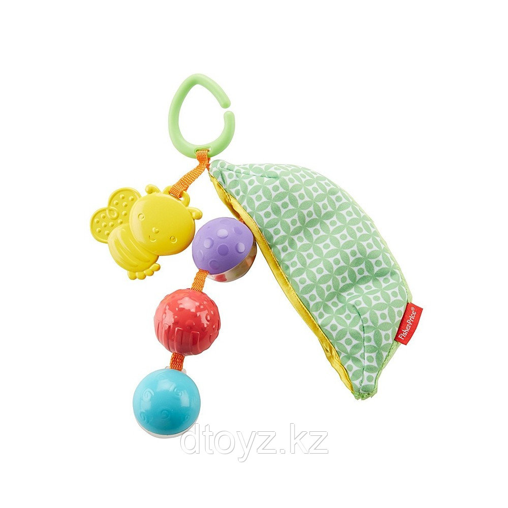 Fisher Price Мягкая игрушка с погремушками и прорезывателем "Горошек" DRD79 - фото 3 - id-p79215161