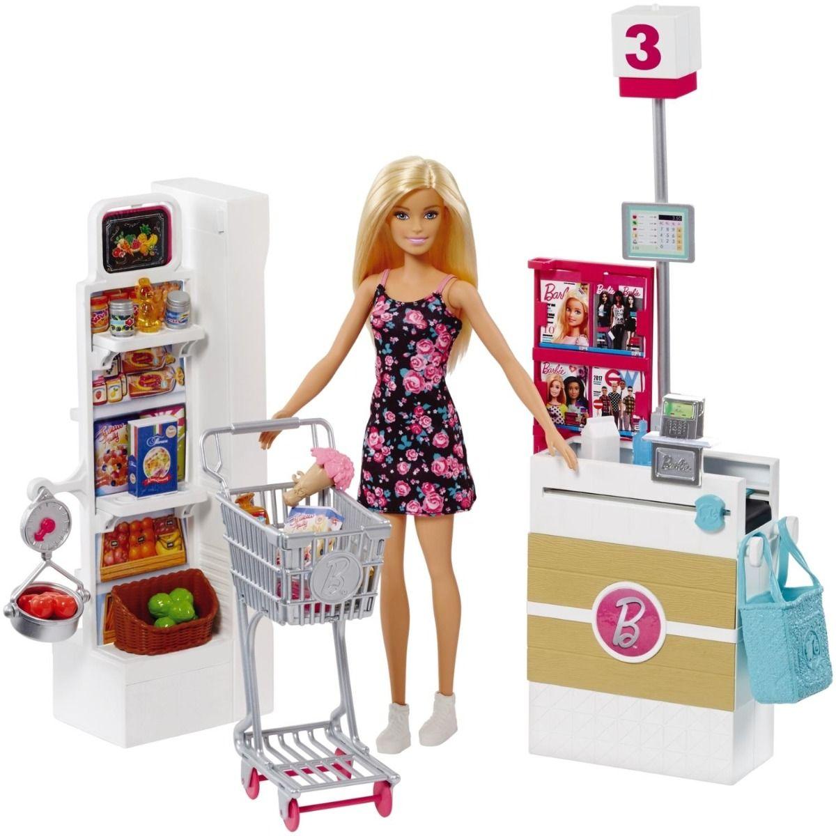 Barbie: Игровой набор Барби "Супермаркет"