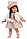Кукла Llorens Лети 40 см., брюнетка в меховом жилете, фото 2