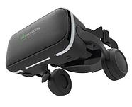 Комплект для виртуальной реальности 3D-очки с наушниками + bluetooth пульт VR Shinecon S-Max, фото 4