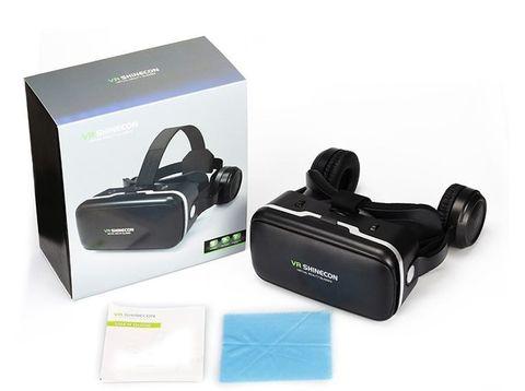 Комплект для виртуальной реальности 3D-очки с наушниками + bluetooth пульт VR Shinecon S-Max - фото 5 - id-p79219319