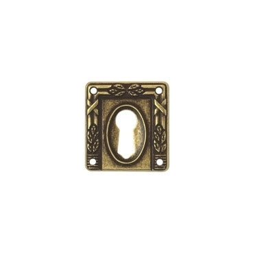 Ключевина *Art Nouveau*, 33х35мм, латунь пат - фото 1 - id-p8186732