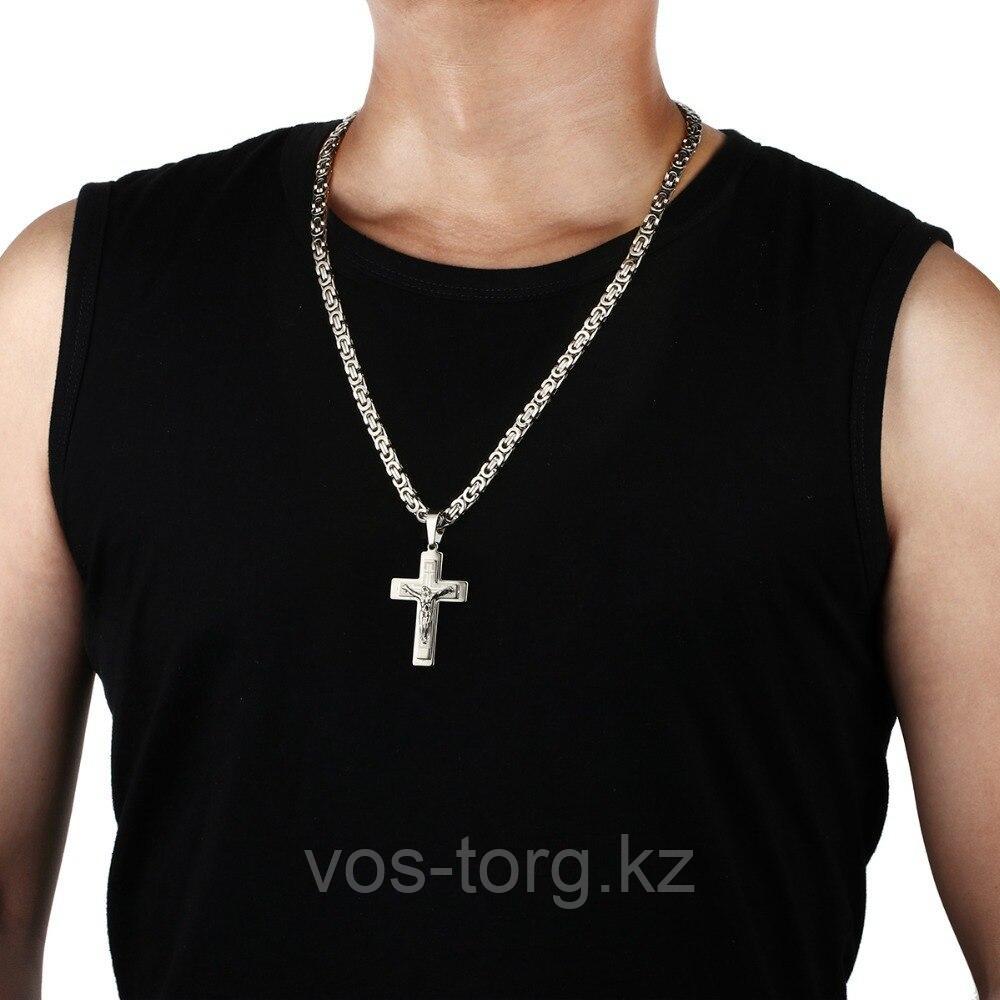 Кулон-крестик "Крест Cross" стальной - фото 4 - id-p79223018