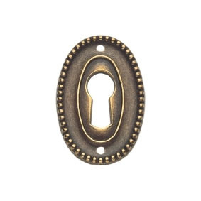 Ключевина 'Louis XVI', 25х37мм, латунь пат - фото 1 - id-p8271745