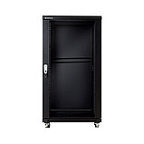 LinkBasic NCE 18U 600*600*900, Шкаф серверный,  цвет чёрный, передняя дверь стеклянная (тонированная), фото 3