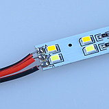 Двухрядная двухцветная светодиодная алюминиевая полоса SMD 5630 теплая и белая, фото 2