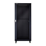 LinkBasic NCB 32U 600*600*1600, Шкаф серверный, цвет чёрный, передняя дверь стеклянная (тонированная), фото 4