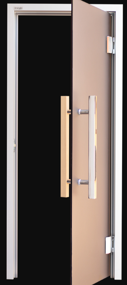 Дверь для хамама Maestro Woods 800*2000 мм, бронза, алюминиевая, фото 1