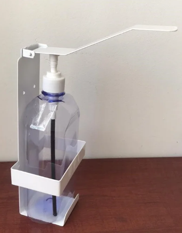 Настенный локтевой медицинский дозатор с антисептиком 1 литр - фото 1 - id-p79242492