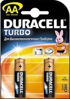 Батарейки типа АА Duracell LR6 Turbo 2 шт