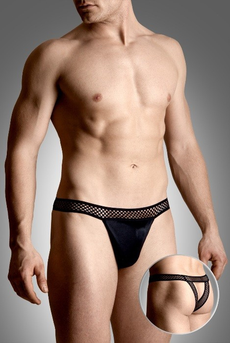 Стринги мужские с доступом SoftLine Collection, черный, M/L