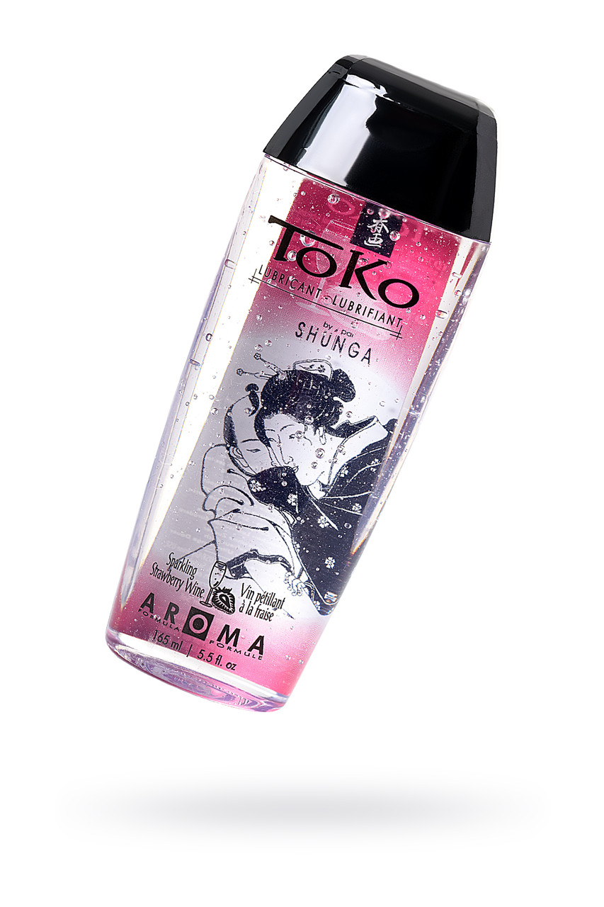 Лубрикант Shunga Toko Aroma на водной основе, со вкусом клубники и шампанского, 165 мл