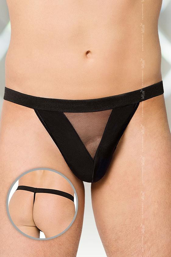Стринги мужские с треугольной вставкой SoftLine Collection, черный, S/L