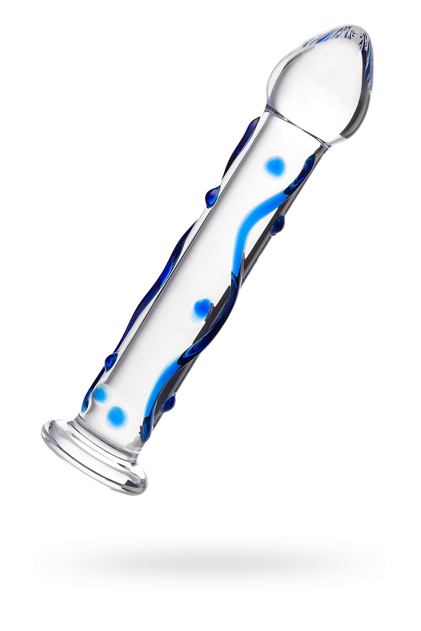 Нереалистичный фаллоимитатор Sexus Glass, Стекло, Прозрачный, 17,7 см
