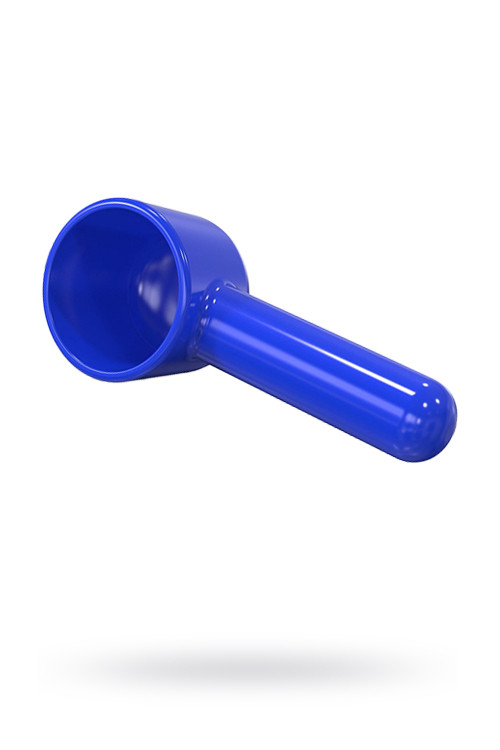 Насадка для массажера Magic Wand, прямая,TPR, синий, 16 см